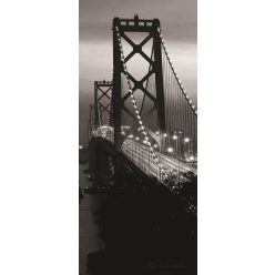   Oakland Bay Bridge éjszaka öntapadós poszter, fotótapéta 419SKT /91x211 cm/