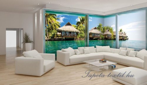 Hawaii Ablakból vlies poszter, fotótapéta 439VEEXXL /624x219 cm/