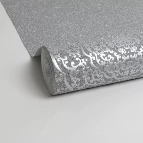 Ezüst mandala mintás tapéta (442960)