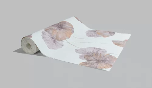 Barna nagy levél mintás tapéta (458237)