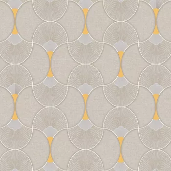 Barnásszürke Art Deco mintás tapéta ( Evora 459317 )