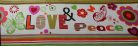 LOVE & Peace bordűr, (0,24x5 m)