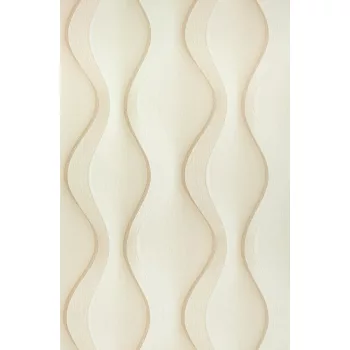 Drapp-krém hullám tapéta (506417)