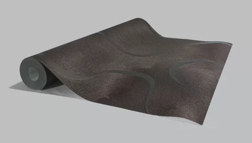 Exkluzív barna -bronz alapon szalag mintás tapéta 70 cm széles (53337)