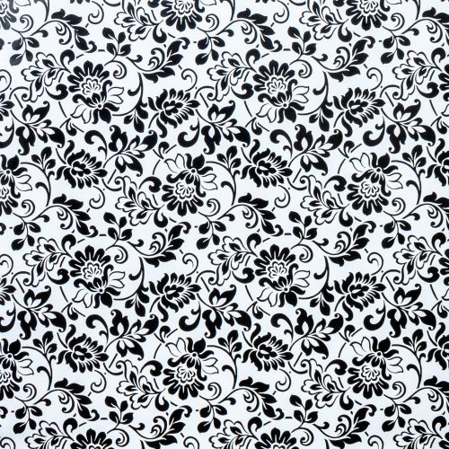 Gekkofix HERITAGE BLACK WHITE öntapadós tapéta 90 cm x 15 m