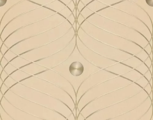 Exkluzív krém-arany absztrakt mintás tapéta 70 cm széles (56333)