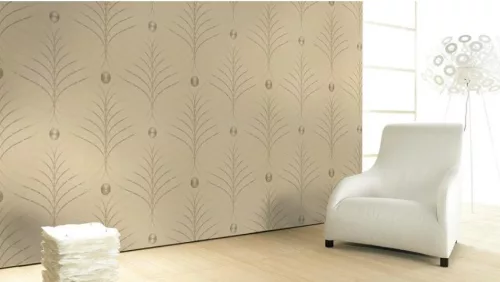 Exkluzív krém-arany absztrakt mintás tapéta 70 cm széles (56333)