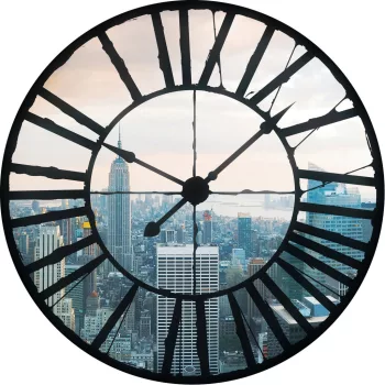   Óra New York vlies poszter, fotótapéta 610VEZ1 /208x208 cm/