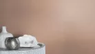 Rozsdabarna ezüst szövött mintás tapéta  (639650)