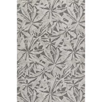 Fényes ezüst levél mintás tapéta (6758-10)