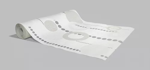 Ezüst modern mintás tapéta (788006)