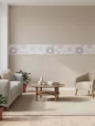 Grafika szürke-lila bordűr, (0,265x5 m)