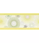Grafika citromsárga-zöld bordűr, (0,265x5 m)