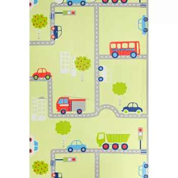 Kis autók, gyerek szobai tapéta (93632-2)