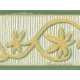 Zöld-sárga inda mintás bordűr