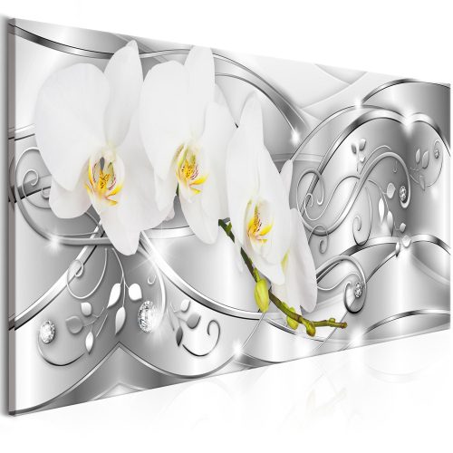 Vászonkép - Flowering Narrow Silver (120x40 cm)