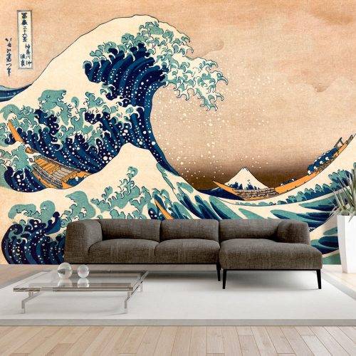 Fotótapéta - Hokusai: The Great Wave off Kanagawa (Reproduction), 100x70 cm