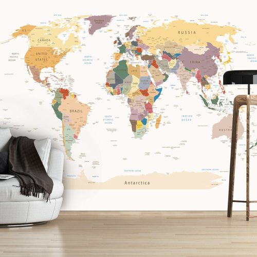 Fotótapéta - World Map, 350x245 cm