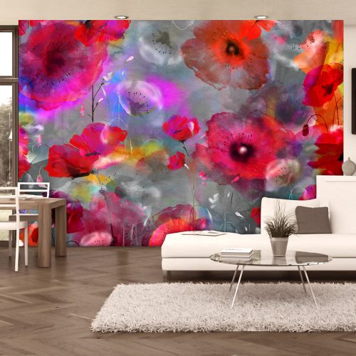 Fotótapéta - Painted Poppies, 300x210 cm