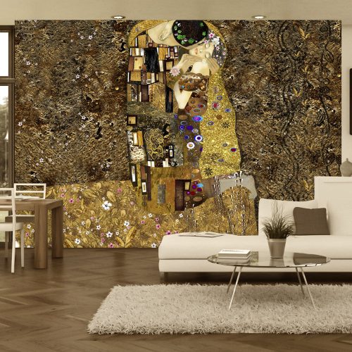 Fotótapéta - Klimt inspiration: Golden Kiss, 300x210 cm