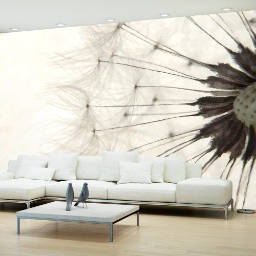 Fotótapéta - White Dandelion, 300x210 cm