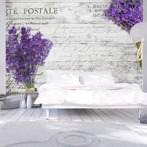 Fotótapéta - Lavender postcard, 200x140 cm