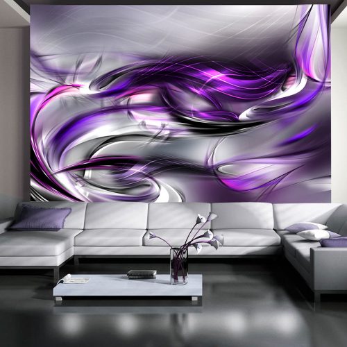 Fotótapéta - Purple Swirls, 250x175 cm