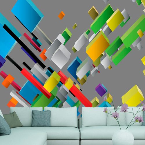 Fotótapéta - Color puzzle, 400x280 cm