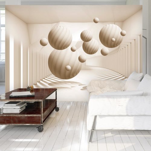 Fotótapéta - Beige Balls, 300x210 cm