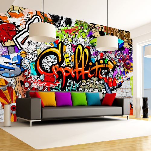 Fotótapéta - Colorful Graffiti, 200x140 cm