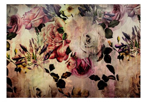 Fotótapéta - Nostalgia Flowers, 98x70 cm, Öntapadós