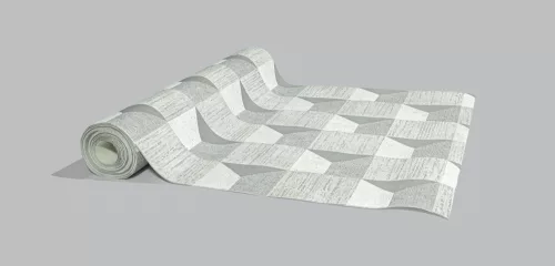 Szürke mozaik mintás tapéta (A48701)