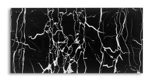 Öntapadós PVC csempepanel, Fekete alapú szürke márvány, 30 x 60 cm