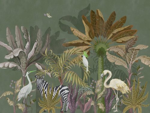 Fotótapéta, Dzsungel állatai, Prémium, 371x280 cm