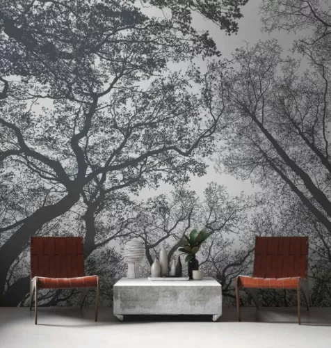 Fotótapéta, Sötétedik az erdőben, Prémium, 371x280 cm