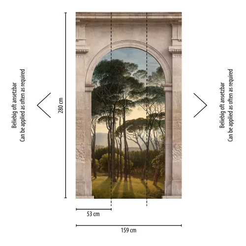 Fotótapéta, Boltíven át, Prémium, 159x280 cm