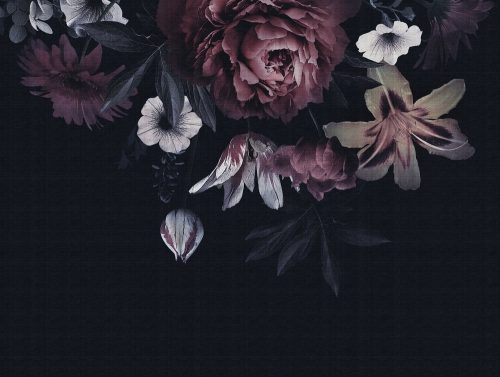 Fotótapéta, Virágok éjszaka, Prémium, 371x280 cm