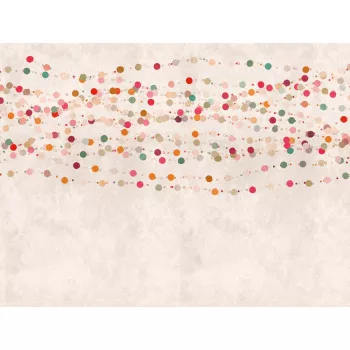 Fotótapéta, Színes pöttyök, 371x280 cm
