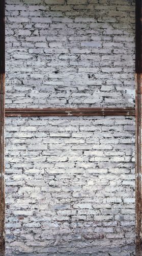 Fotótapéta, Régies vakolat nélküli teljesen meszes téglafal, 159x280 cm