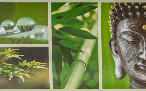 Buddha és naturál,öntapadós  bordűr