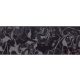 Fekete virág mintás öntapadós bordűr 10,2 cm széles