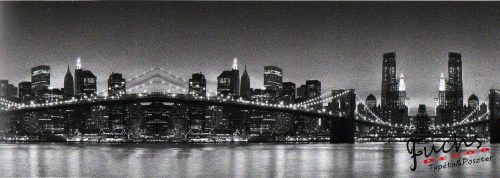 Brooklyn Bridge feketében öntapadós bordűr