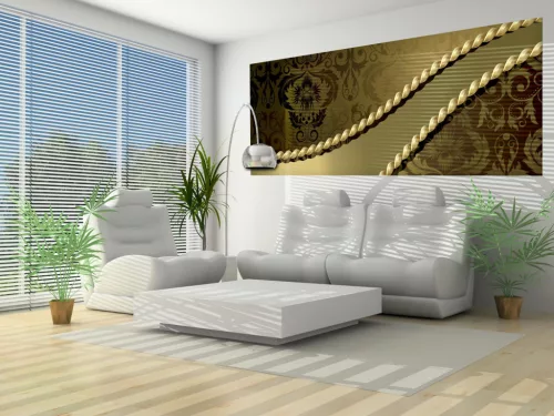 Barokk minta poszter, fotótapéta (250 x 104 cm)