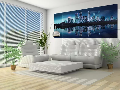 Éjszakai város poszter, fotótapéta (250 cm x 104 xm)