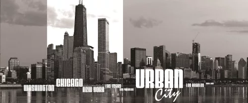 Urban City poszter, fotótapéta (250 x 104 cm)