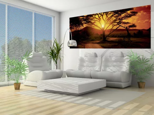 Afrika poszter, fotótapéta (250 x 104 cm)