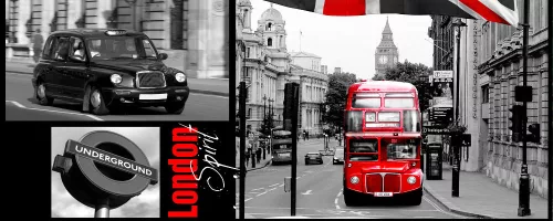 London poszter, fotótapéta (250 cm x 104 xm)