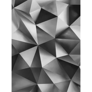 Ezüst absztrakt poszter, fotótapéta (184 x 254 cm)