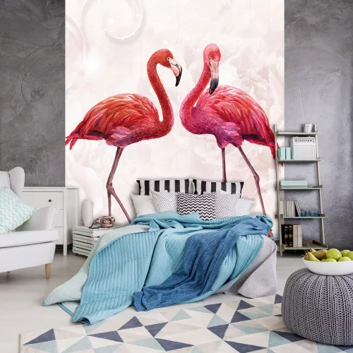Flamingók poszter, fotótapéta (184 x 254 cm)