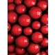 Piros gömbök poszter, fotótapéta, Vlies  (184x254 cm, álló)